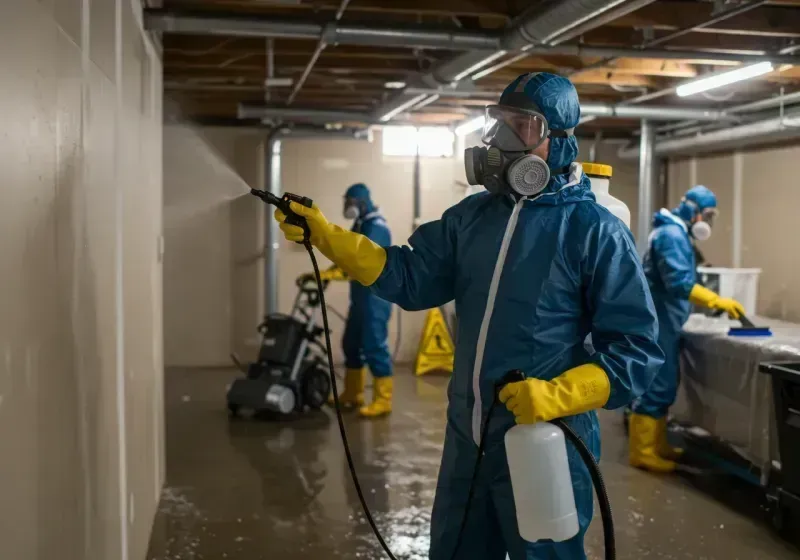 Basement Sanitization and Antimicrobial Treatment process in Jessup, MD